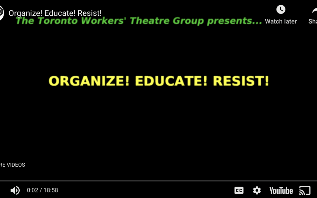 ORGANIZE! EDUCATE! RESIST!